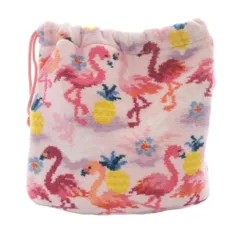 フェイラー FEILER ラブラリーバイ フラミンゴパレード 巾着 ポーチ ピンク