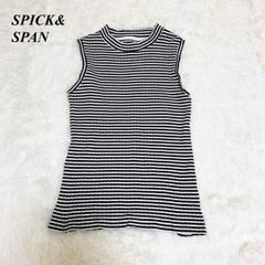 Spick and Span ノースリーブタンクトップ ボーダー