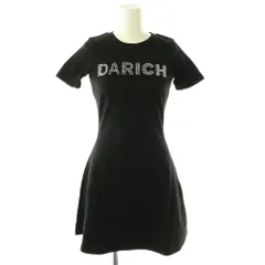 ダーリッチ Darich 24SS ロゴカットミニワンピース Free-L ブラック /DF ■OS