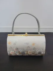 和装用バッグ  着物 小紋 訪問着 上品　結婚式　成人式　シルバー