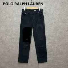 【美品】POLO RALPH LAUREN パッチワークリペア加工デニムパンツ