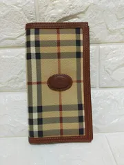 バーバリー 長財布 ノバチェック シャドーホース Burberrys ヴィンテージ ベージュ ブラウン 二つ折り 札入れ