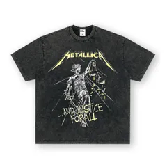 Metallica メタリカ Tシャツ ヴィンテージ加工 Tシャツ 半袖 ゆったり ヘヴィメタル バンドTシャツ S-3XL