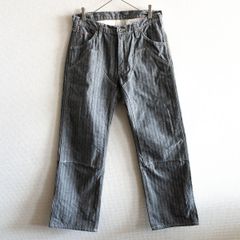 【美品】IRON HEART【10.5oz ヘリンボーン ダブルニー ロガージーンズ】W34 アイアンハート 26020765