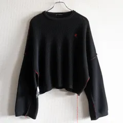 【19SS】 RAF SIMONS 【CROPPED KNIT】M ラフシモンズ ブラック クロップドニット 26020729のサムネイル