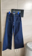 ザラ ワイド デニムパンツ