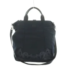 イビサ IBIZA 2WAY ハンドバッグ ショルダーバッグ レザーハンドル 紺 /MI ■OS