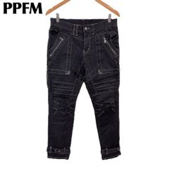 PPFM double waist studded denim archive - メルカリ