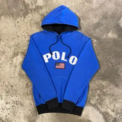 90s POLO SPORT L/S HOODED SWEAT ポロスポーツ 長袖 パーカー メンズ Mサイズ 古着 ヴィンテージ ストリート HIPHOP