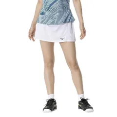 新品 テニス バドミントン スカート スコート 吸汗速乾 日本バドミントン協会公認 62JBB201 レディース ホワイト XS