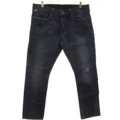 デニム&サプライ ラルフローレン DENIM & SUPPLY RALPH LAUREN デニムパンツ ジーンズ W34 L30 ブルー系 長ズボン ダメージ加工 色落ち加工 ECD001 /ML ■ECD001