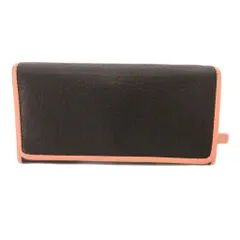 ポールスミス PAUL SMITH 長財布 二つ折り レザー 本革 黒 ブラック ピンク 配色デザイン /JS ■GY18