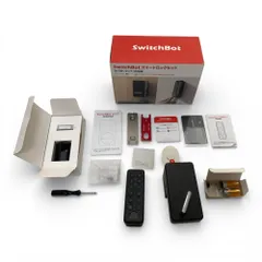 ◯ スイッチボット SwitchBot スマートロック ロック+指紋認証パッド ブラック 遠隔対応 工事不要 取付カンタン 防犯対策 1100-3264