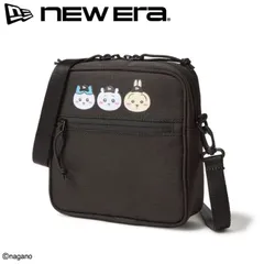 新品 NEWERA ニューエラ 正規品 ちいかわ chiikawa コラボ 限定 ショルダーポーチ 斜め掛け ショルダーバッグ バッグ 鞄 カバン かばん 小物 ハチワレ うさぎ キャラクター グッズ ユニセックス 黒 ブラック 14864480