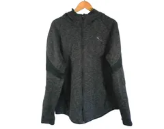 k05251125032　puma　Lサイズ　チャコールグレー×黒　　アウター　ジップアップパーカー　秋冬