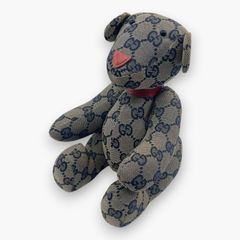 GUCCI 黒色テディベア/陶器×レザー 貯金箱 - メルカリ