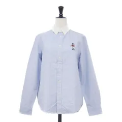 POLO Ralph Lauren ポロ ラルフローレン シャツ サックス サイズ:L(160) | ポロベア 刺繍 ロングスリーブシャツ | タック ロゴ コットン | トップス ブラウス 長袖【レディース】【中古】