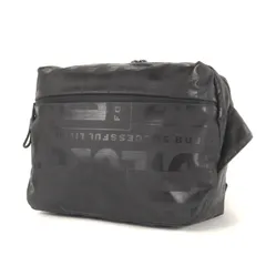 DIESEL ディーゼル バッグ ブラック 黒 | ロゴ 総柄 クロスボディ ショルダー バッグ (X-BOLD CROSS BODYBAG) | ブランド カバン 【メンズ】【中古】