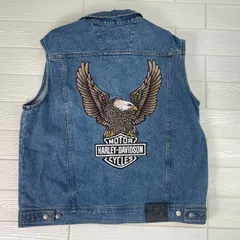 HARLEY-DAVIDSON  ハーレーダビットソン　 メンズ　XL デニム ベストのサムネイル