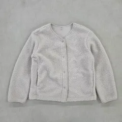 M ユニクロ ボア フリース リラックス カーディガン 0225J