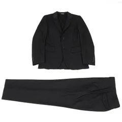 コムデギャルソン オムプリュスCOMME des GARCONS HOMME PLUS ウールストライプセットアップ 黒XS