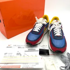 【中古品】Sacai サカイ × Nike ナイキ 別注 コラボ LDV WAFFLE BV0073-400 ワッフル スニーカー 靴 【160-260228-ko-10-tei】