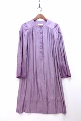 【215047】 【zadig&voltaire ザディグエヴォルテール】 長袖ワンピース  ・36 パープル