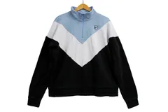 k01251022089　FILA　XLサイズ　水色×黒×白　　トップス　スウェットorトレーナー　秋冬