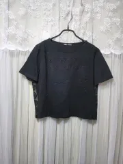 ZARA ザラ ブラック レイ レース 半袖 Tシャツ