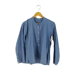 ユニクロプラスジェイ UNIQLO+J ストライプバンドカラーシャツ レディース JPN：L 