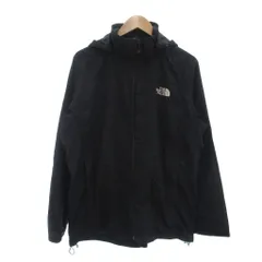 ザノースフェイス THE NORTH FACE マウンテンパーカー ジャケット XL ロゴ 長袖 フード ジップアップ 黒 ブラック /NU ■GY11