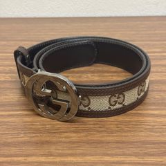 GUCCI GGスプリーム ベルト 80/32 138447 ベージュ ブラウン - メルカリ