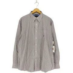 ノーティカ NAUTICA CLASSIC FIT ロゴ刺繍チェックBDシャツ メンズ  XL