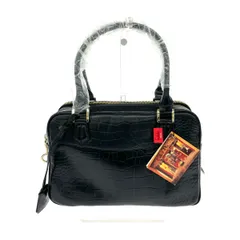Falchi New York ファルチニューヨーク 2WAYハンドバッグ  クロコ型押し レザー    ブラック レディース / 240001191018のサムネイル