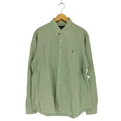 ラルフローレン RALPH LAUREN CUSTOM FIT チェック柄ポニー刺繍BDシャツ メンズ  XL