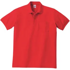 トムス toms 5.8OZ VP TCポロシャツ3L-5L スポーツ ポロシャツ (00100b-010)、レッド