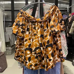 D Deuxieme Classe ドゥーズィエムクラス シルク 総柄花柄　ブラウス シャツ トップス　レディース　blouse　shirt　Tops　ladies　半袖のサムネイル