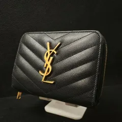 【正規品】YVES SAINT LAURENT イヴ サンローラン 二つ折り ブラック （SNA）32602508007HF