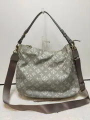 russet ラシット 2way ショルダーバッグ ハンドバッグ グレー ナイロン モノグラム 斜め掛け A4収納 軽量 トートバッグ A436