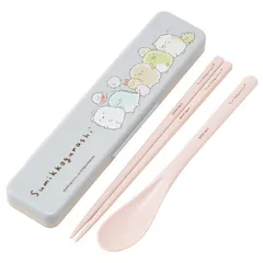 すみっコぐらし 音のならないコンビセット 箸 スプーン お弁当用カトラリー 食洗機対応 ドローイング キャラクター スケーター