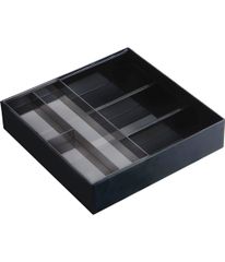 使い捨て弁当容器 ワン折重81×55焼杉黒本体/Y金底/落し蓋セット 50枚