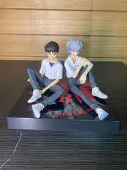 【中古】新世紀エヴァンゲリオン シンジ&カヲル 制服Ver. 1/8スケール