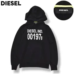 【ブルガリア製】 ディーゼル DIESEL 1978 グラフィック プリント スウェット パーカー トレーナー フーディー 裏地 パイル XS ブラック ストリート カジュアル ウェア メンズ