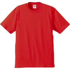 ユナイテッドアスレ UnitedAthle 6.2OZ Tシャツ カジュアル 半袖Tシャツ (594201cx-69)、ﾚｯﾄﾞ