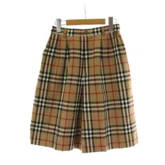 バーバリーズ Burberrys ハーフパンツ ウール M 茶 ブラウン ノバチェック タック入り 緑タグ ヴィンテージ BGS01-950-50 /PP ■GY50