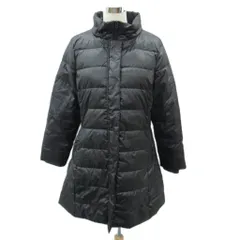 マダムパリス MADAME PARIS ダウンコート ロング丈 L 黒 ブラック スタンドカラー /SM67 ■GY59