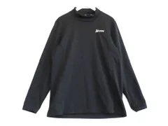 【220560】DESCENTE デサント  SPRIXON　長袖　モックネック　ゴルフ　裏起毛 ポリエステル　LL メンズ  ・LL ブラック