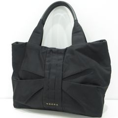 極美品 近年モデル】トッカ トートバッグ ナイロン 本革 リボン A4可