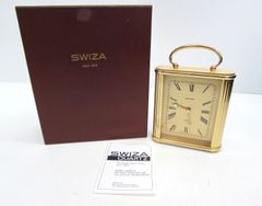 ジャンク】SWIZA スイザ ヴィンテージ 置時計 スイス製 アンティーク