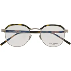 新品同様 サンローランパリ 伊達メガネ SL124 プラスチック 002 ブラウン 茶 サングラス 1511 SAINT LAURENT PARISのサムネイル